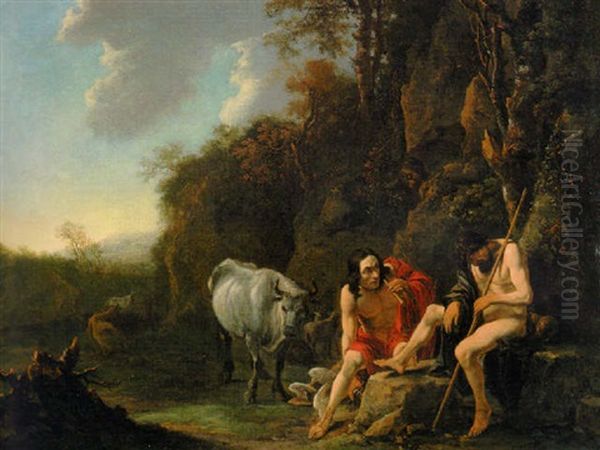 Mercury And Argus Oil Painting by Jan Both