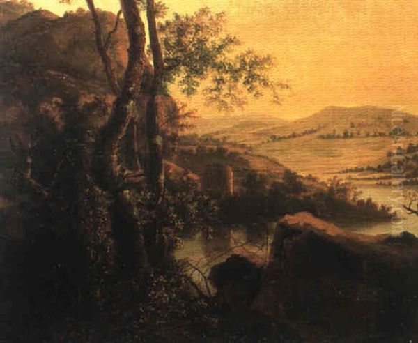 Uferlandschaft Oil Painting by Jan Both