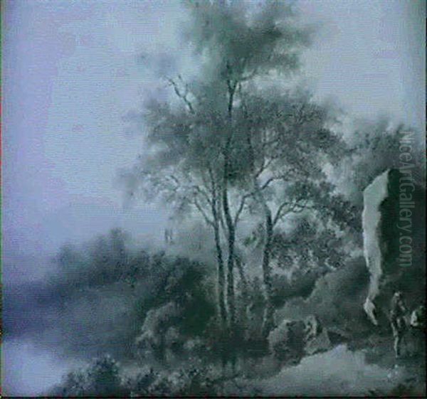 Bewaldete Landschaft Mit Figuren Oil Painting by Jan Both
