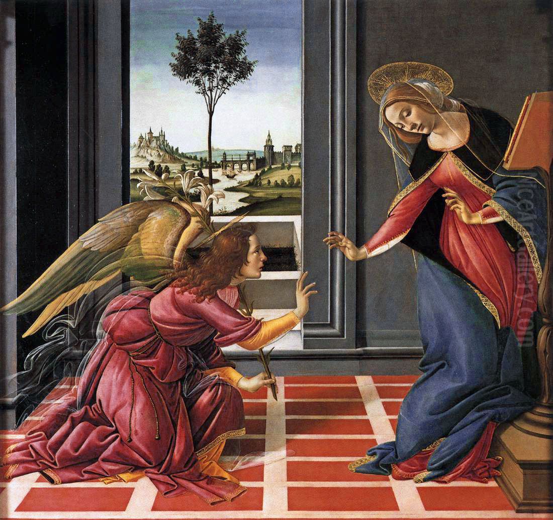 Annunciazione Oil Painting by Sandro Botticelli