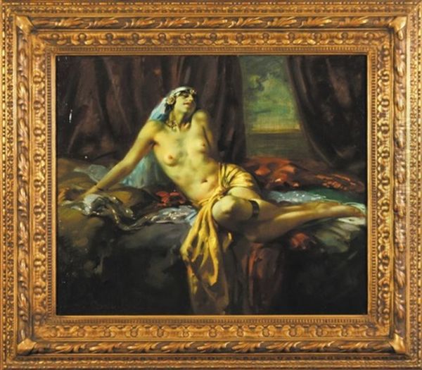 Odaliska Oil Painting by Arnulf De Bouche