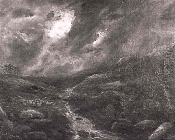 Landes Ecossaises Oil Painting by Samuel Bough