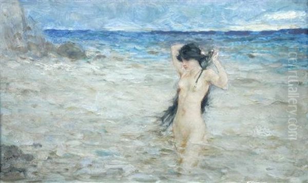 Morning Oil Painting by George Henry Boughton