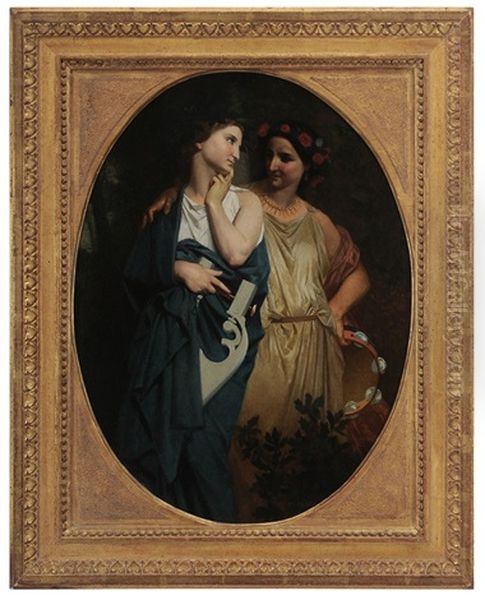 Manner Of William Adolphe Bouguereau Oil Painting by William-Adolphe Bouguereau