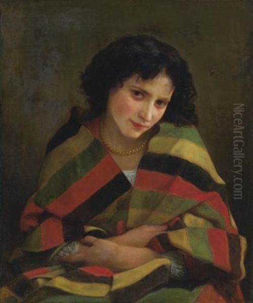 Frileuse Oil Painting by William-Adolphe Bouguereau