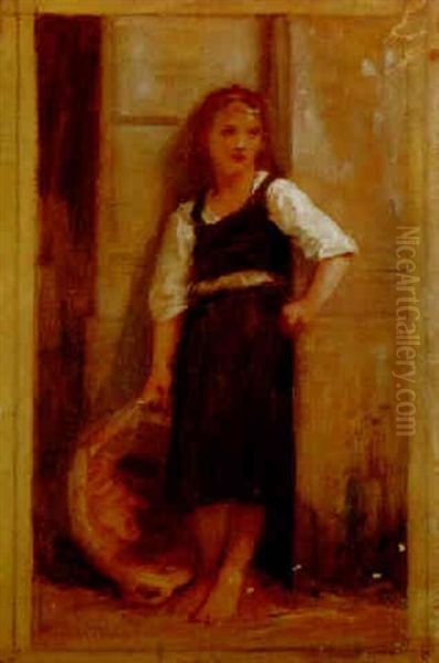 Jeune Fille Au Panier Oil Painting by William-Adolphe Bouguereau