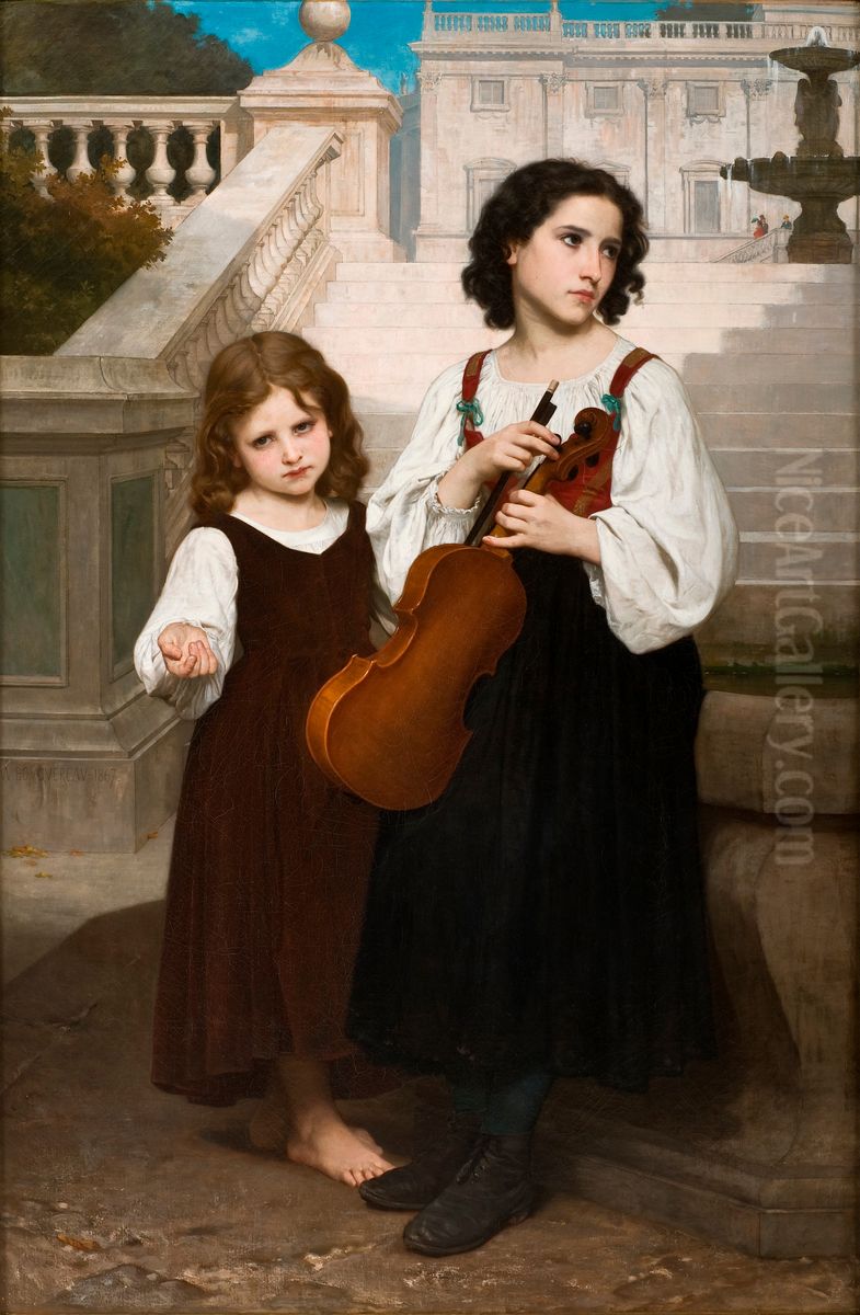 Loin Du Pays Oil Painting by William-Adolphe Bouguereau
