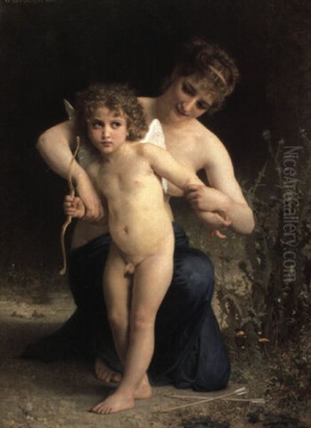 L'amour Desarme Oil Painting by William-Adolphe Bouguereau