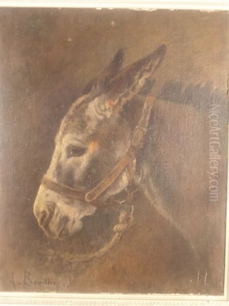 Tete D'ane Oil Painting by Amable Bouillier