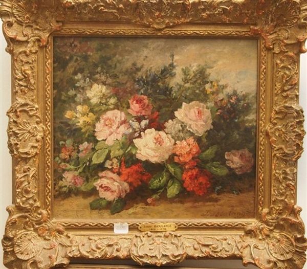 Bouquet Oil Painting by Louis Jean Baptiste Boulange