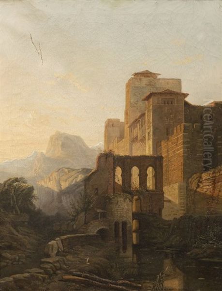 Ruines Oil Painting by Francois-Jean-Louis Boulanger