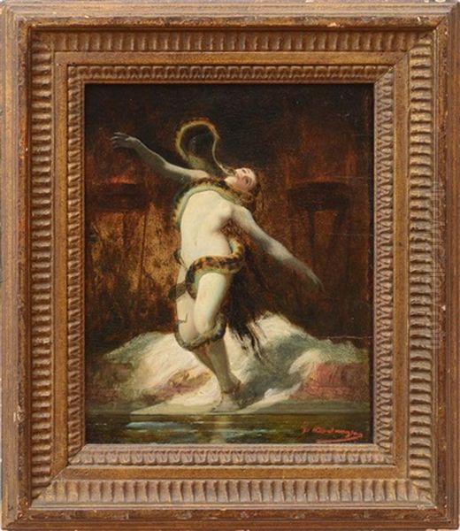 At Pompei Oil Painting by Gustave Clarence Rodolphe Boulanger