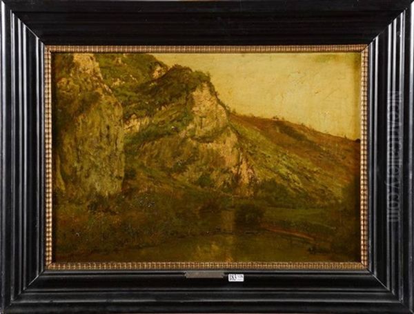 La Malignee A Montaigle Oil Painting by Hippolyte Boulenger