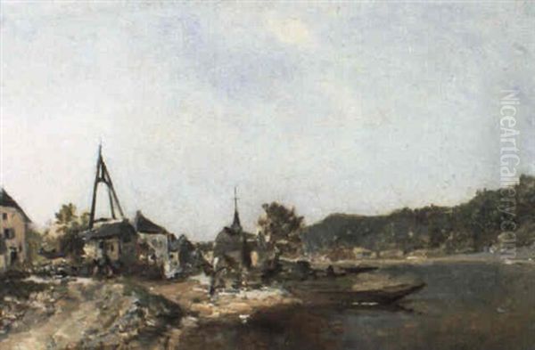 De Lesse Te Anseremme Oil Painting by Hippolyte Boulenger