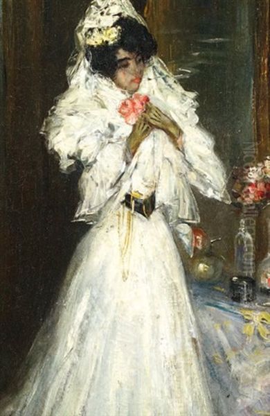 La Mariee Espagnole Oil Painting by Cyprien Boulet