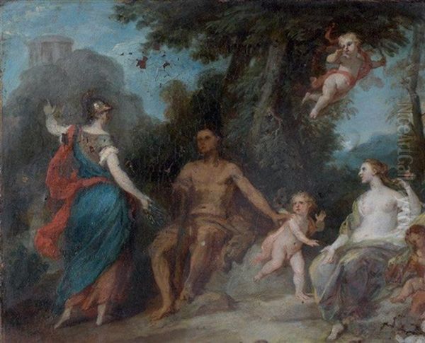 Le Choix D'hercule Oil Painting by Louis de, the Younger Boulogne