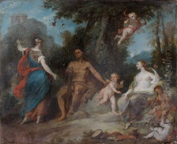 Le Choix D'hercule Oil Painting by Louis de, the Younger Boulogne