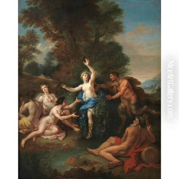 Pan Et Syrinx Oil Painting by Louis de, the Younger Boulogne