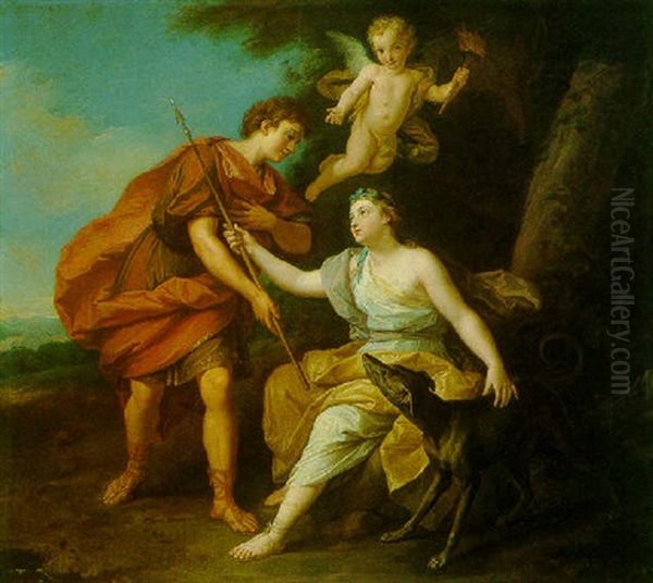 Cephalus And Procris Oil Painting by Louis de, the Younger Boulogne
