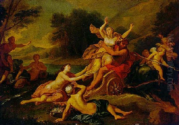 The Rape Of Persephone Oil Painting by Louis de, the Younger Boulogne