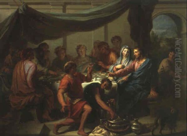 Les Noces De Cana Oil Painting by Louis de, the Younger Boulogne