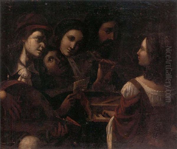 The Musical Recital Oil Painting by Valentin De Boulogne