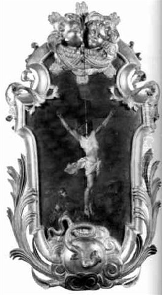 Le Christ En Croix Oil Painting by Sebastien Bourdon