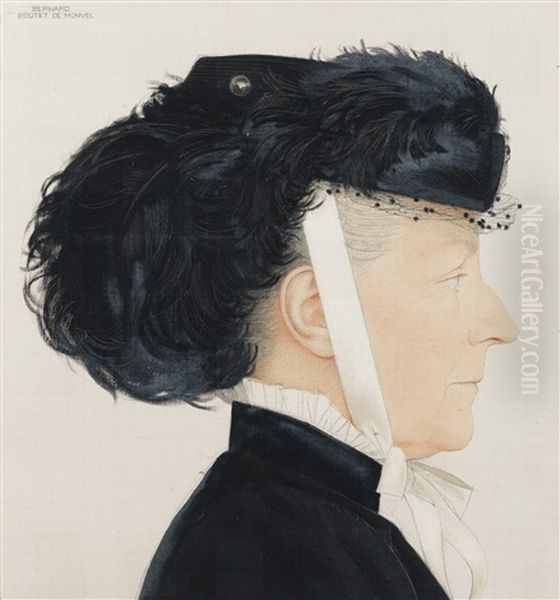 Madame Maurice Boutet De Monvel Oil Painting by Bernard Boutet De Monvel