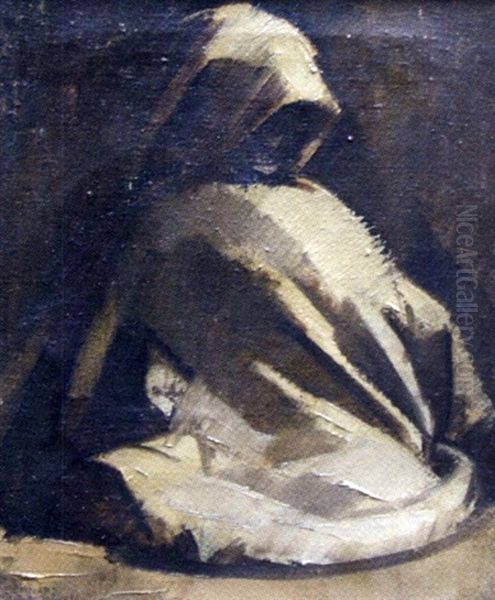 Le Bedouin Assis Oil Painting by Bernard Boutet De Monvel