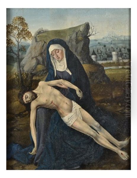 Pieta Oil Painting by Dieric the Elder Bouts