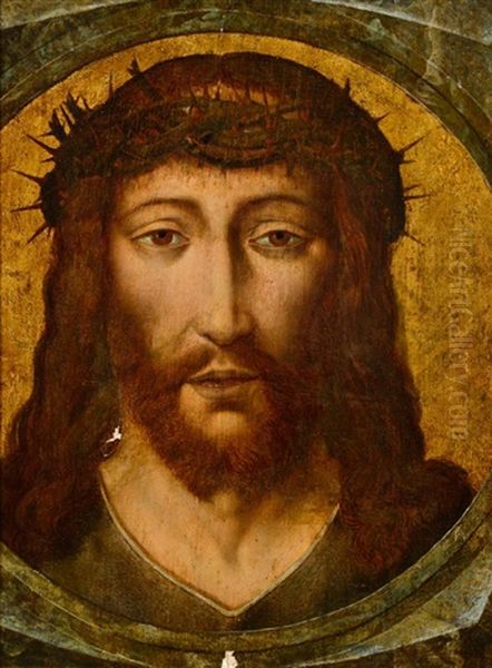 Portrait Du Christ Oil Painting by Dieric the Elder Bouts