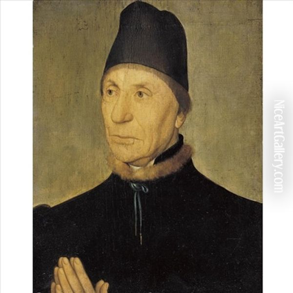 Portrait Of An Old Man Oil Painting by Dieric the Elder Bouts