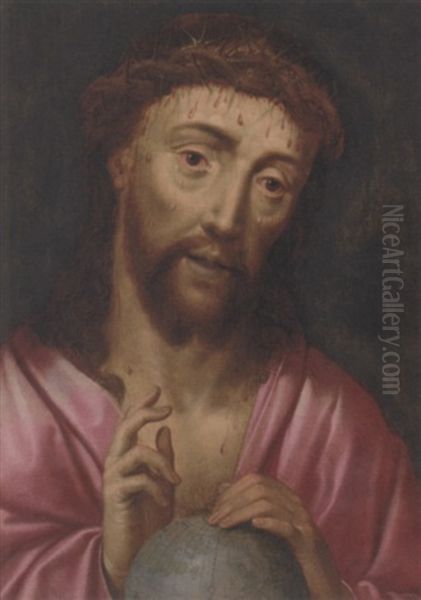 Salvator Mundi Oil Painting by Dieric the Elder Bouts