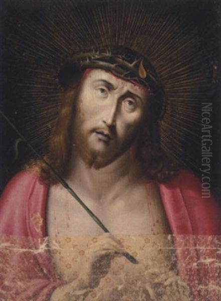 Christ The Man Of Sorrows Oil Painting by Dieric the Elder Bouts