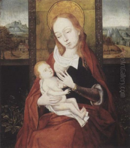 The Virgin And Child Oil Painting by Dieric the Elder Bouts