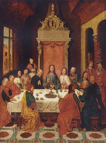 The Last Supper Oil Painting by Dieric the Elder Bouts