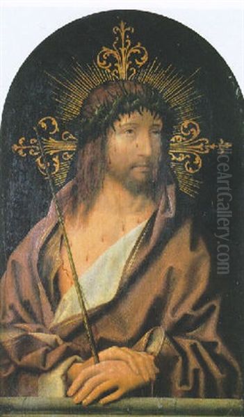 Christ The Man Of Sorrows Oil Painting by Dieric the Elder Bouts