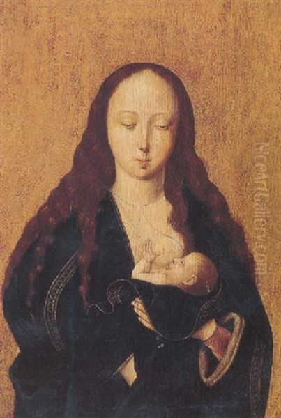 Virgin And Child Oil Painting by Dieric the Younger Bouts