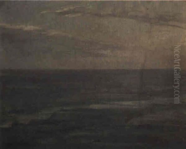 Effets De Ciel Et Mer Oil Painting by Henry Bouvet