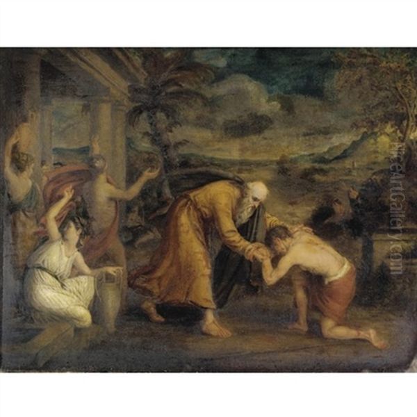 The Return Of The Prodigal Son Oil Painting by William Boxall