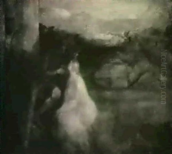 The Knight And The Lady Oil Painting by William Boxall