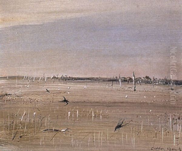 Wimmera Landscape Oil Painting by Arthur Merric Boyd