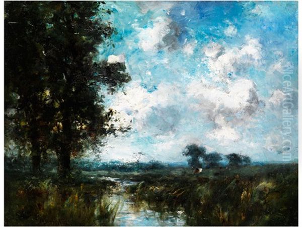 Landschaft (in The Style Of Paysage Intime) Oil Painting by George A. Boyle
