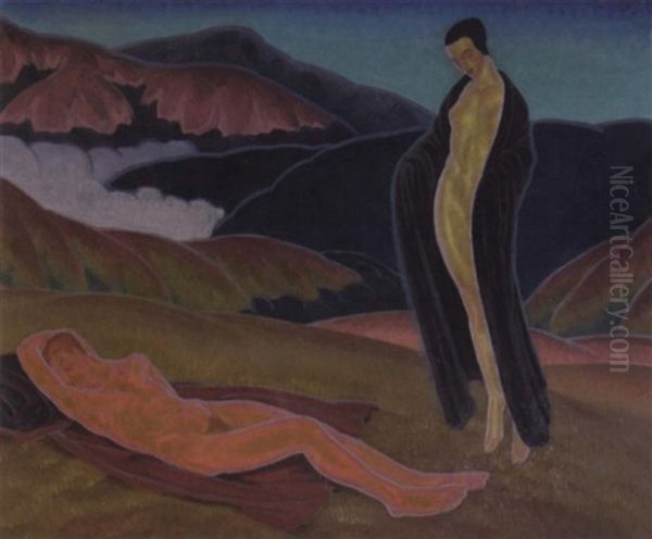 The Sleeping Endymion Oil Painting by Raymond S. Boynton