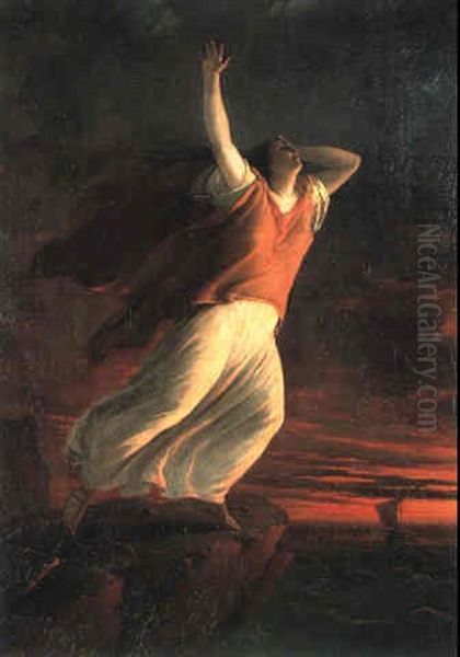 Saffo Oil Painting by Paolo Bozzini