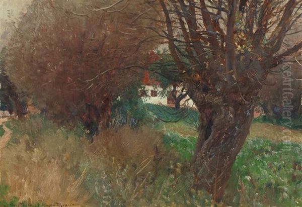 Der Bauhof In Stargard Oil Painting by Eugen Felix Prosper Bracht