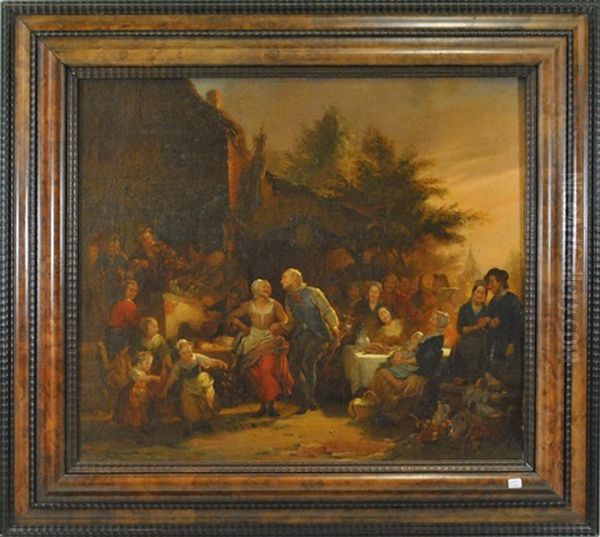 Jubile, Cinquante Ans De Mariage Oil Painting by Ferdinand de Braekeleer