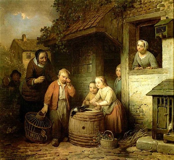 Le Chagrin D'enfant Oil Painting by Ferdinand de Braekeleer