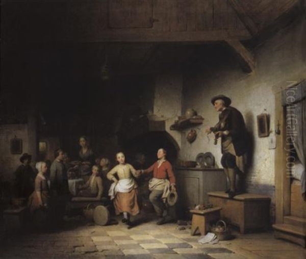 Het Kinderfeest Oil Painting by Ferdinand de Braekeleer