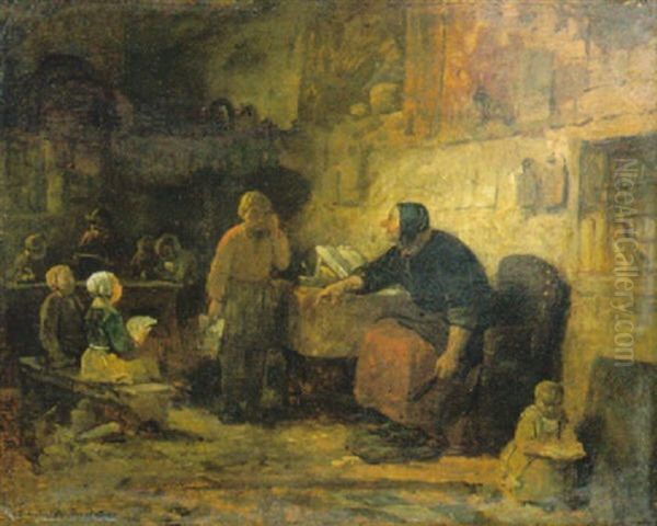 De Klas Oil Painting by Ferdinand de Braekeleer